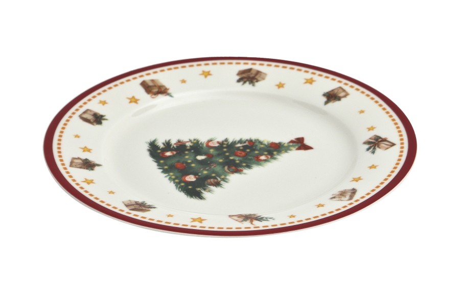 Komplet 2 talerzy deserowych 19 cm Christmas Tree 3