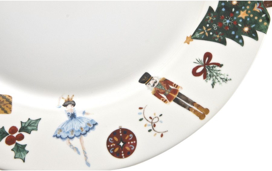 Talerz płytki 27 cm Christmas Nutcracker