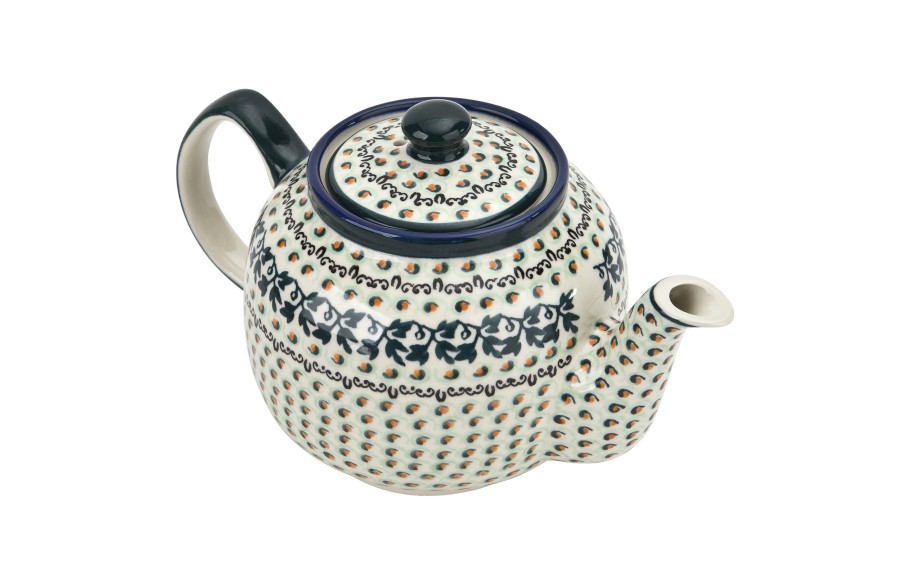 Czajnik ceramiczny 1 L Bolesławiec Dekor 1165A