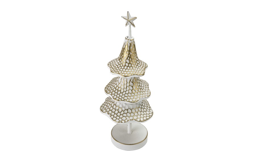 Figurka świąteczna Choinka metalowa 37 cm RF0904