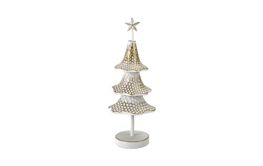 Figurka świąteczna Choinka metalowa 37 cm RF0904