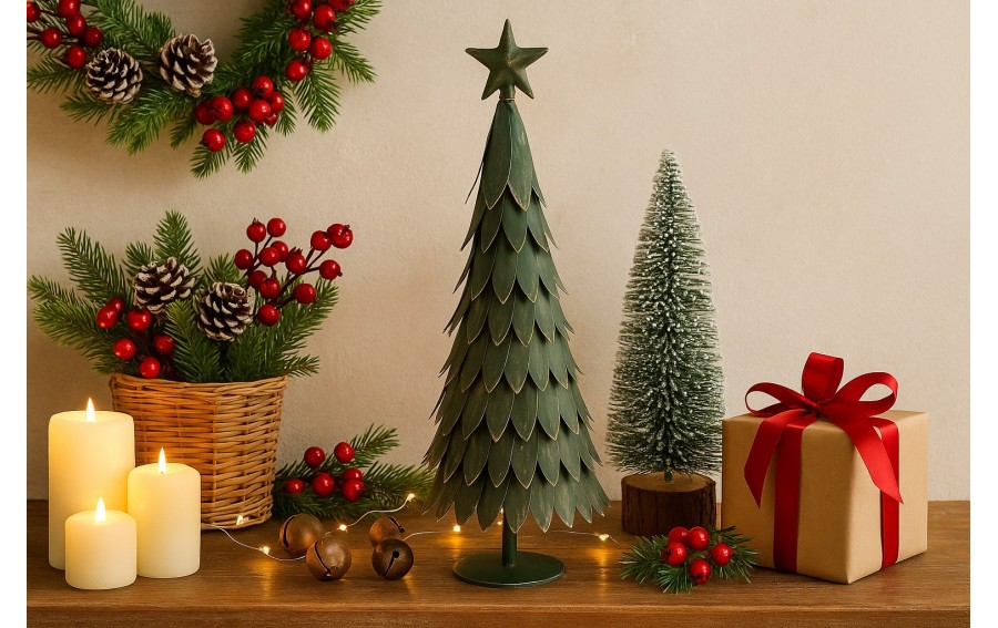 Choinka metalowa zielona 47cm AP171445