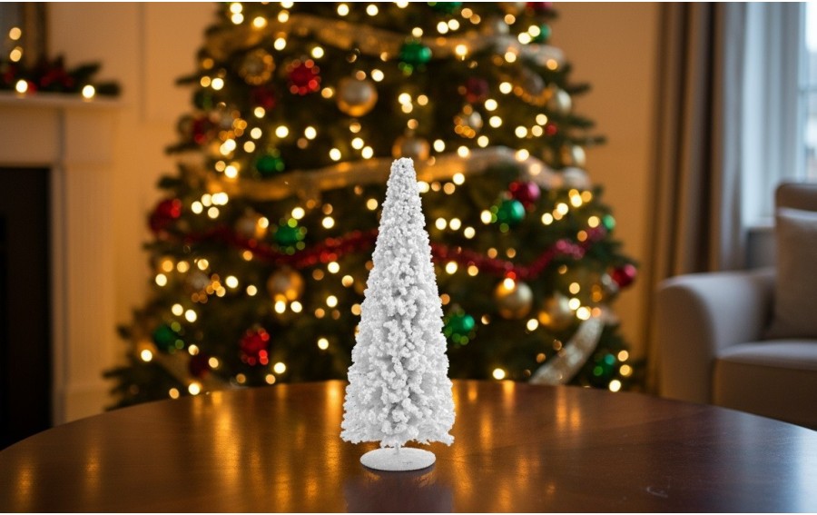 Figurka świąteczna Choinka 40 cm Śnieżna