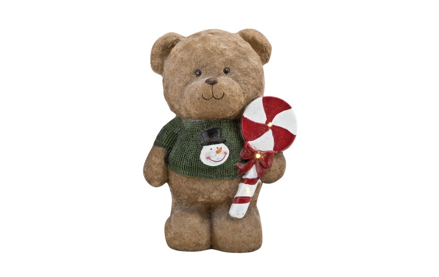 Figurka Miś z Lizakiem LED 36cm RF0529
