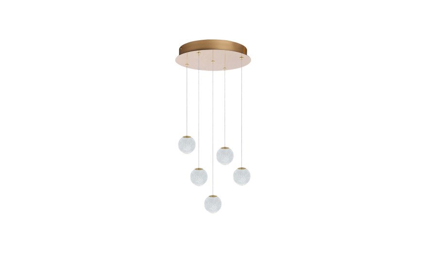 Lampa EDEM 5 ROUND Gold
