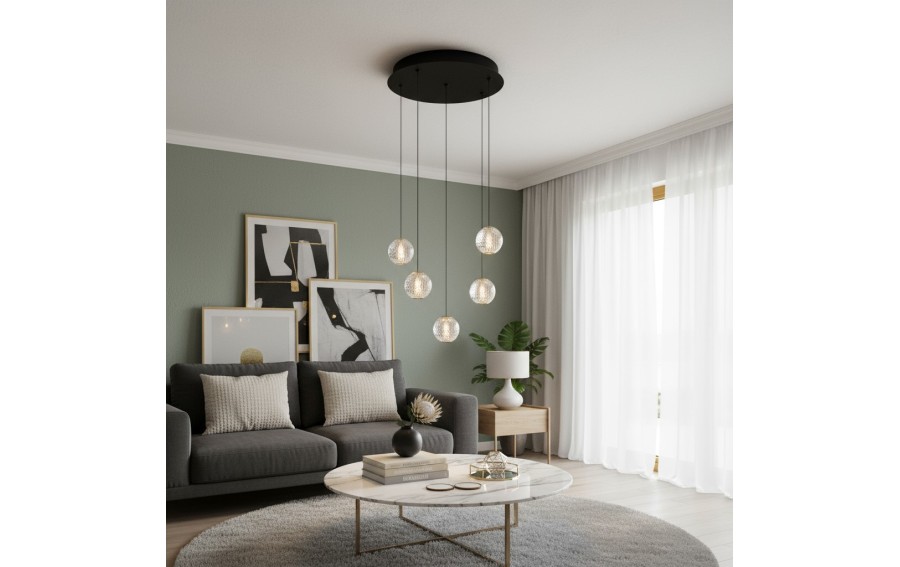 Lampa EDEM 5 ROUND Black