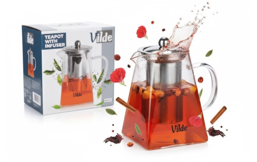 Dzbanek z zaparzaczem 920 ml idealny do herbat i ziół Vilde