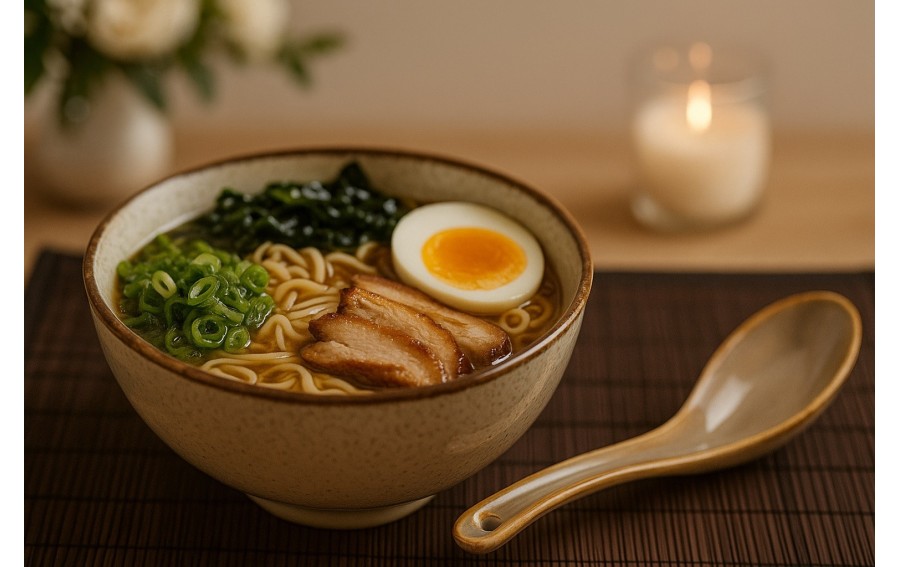 Łyżka ceramiczna 16 cm Ramen Ombres Brown