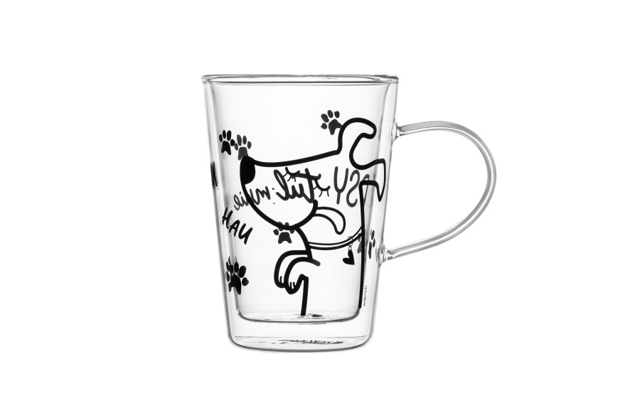 Szklanka termiczna z uchem Love Psytul mnie 350 ml AMBITION