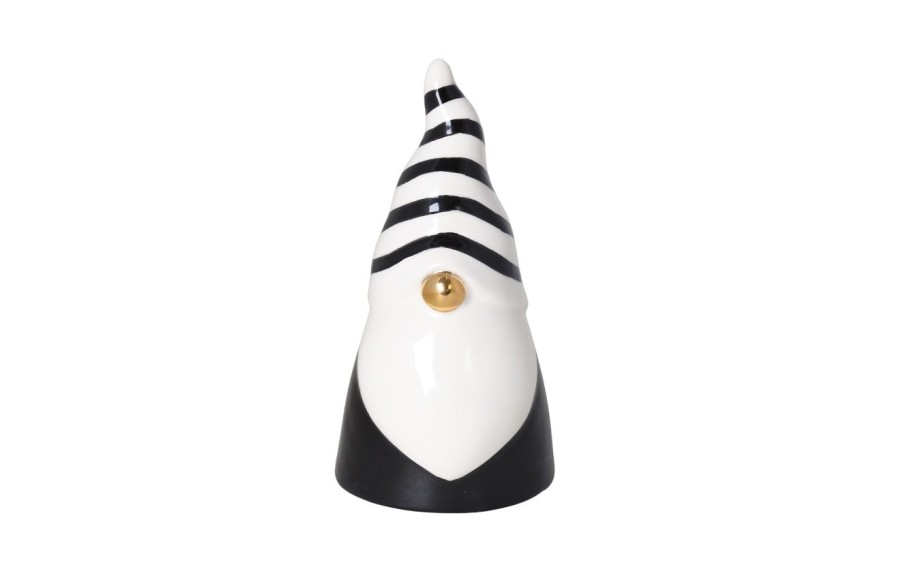 Figurka świąteczna Skrzat 18 cm czarno biały