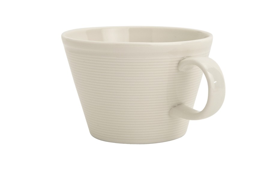 Elegancka filiżanka 225 ml ze spodkiem 16 cm z porcelany Alumilite