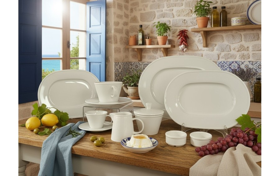 Solniczka porcelanowa Line