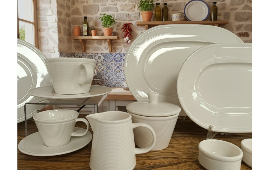 Solniczka porcelanowa Line