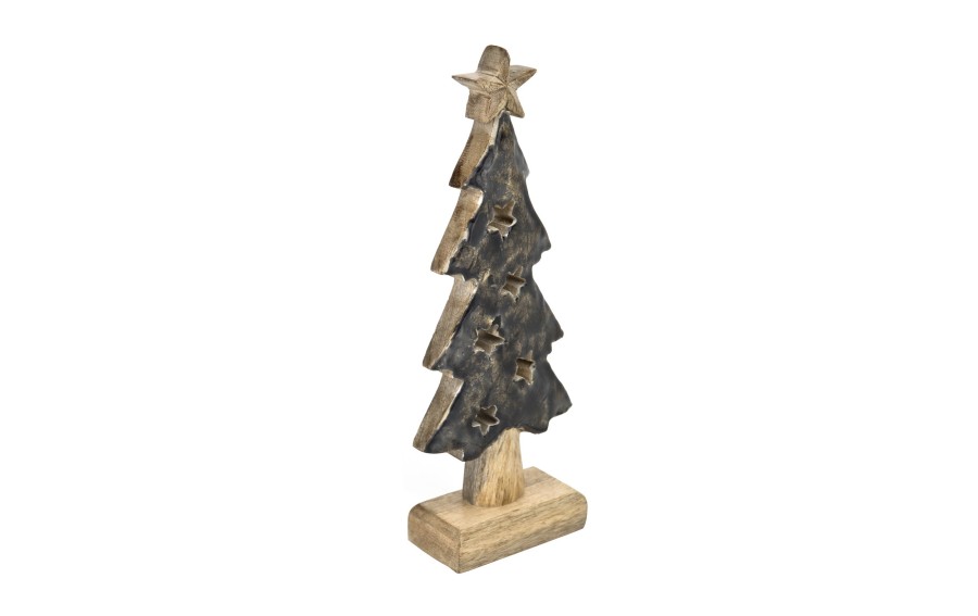Figurka świąteczna drewniana Choinka 30 cm mała