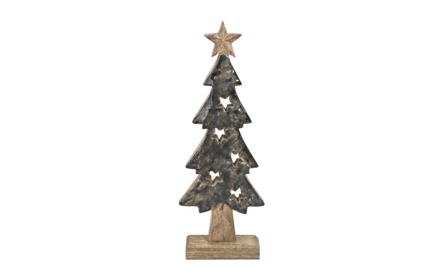 Figurka świąteczna drewniana Choinka 40 cm duża