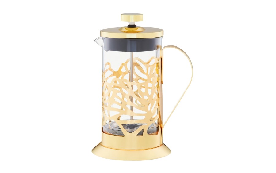 Zaparzacz do kawy i herbaty 600 ml Royal liście złoty
