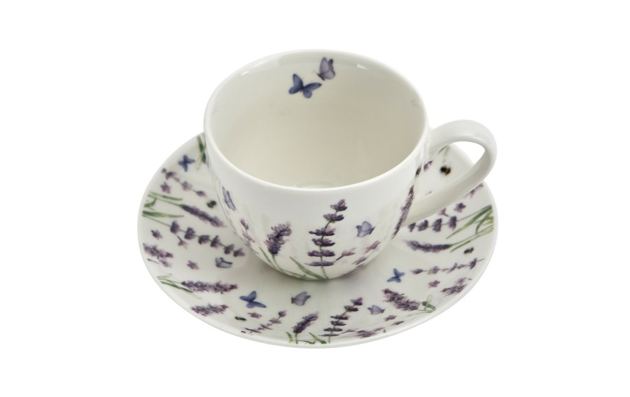 Komplet 2 filiżanek 270 ml + spodki Classic Lavender
