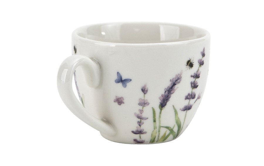Komplet 2 filiżanek do espresso 110 ml + spodki Classic Lavender