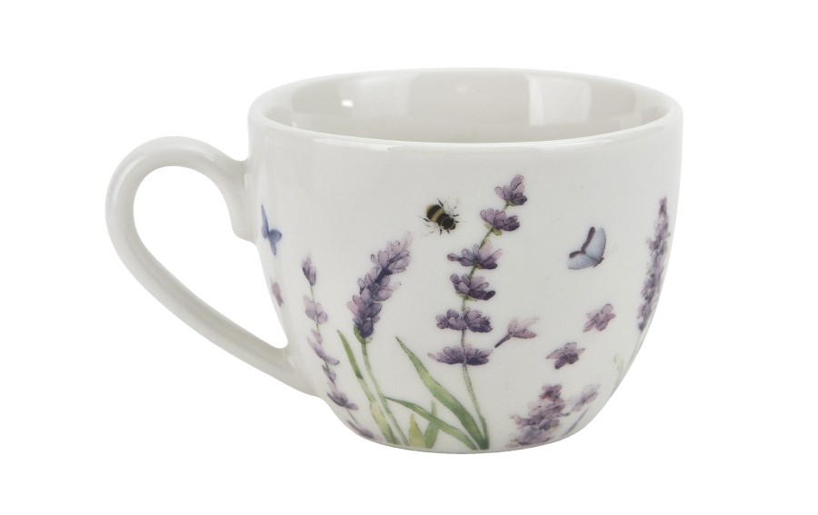Komplet 2 filiżanek do espresso 110 ml + spodki Classic Lavender