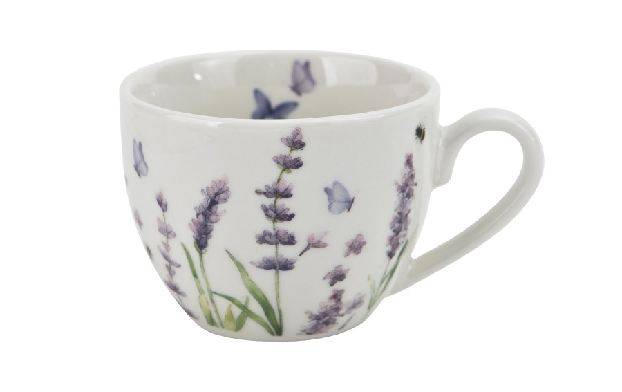 Komplet 2 filiżanek do espresso 110 ml + spodki Classic Lavender