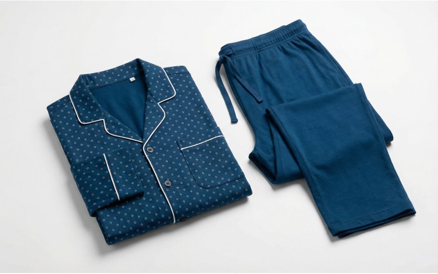Piżama męska rozm. XXL P751310 B11 Navy Blue
