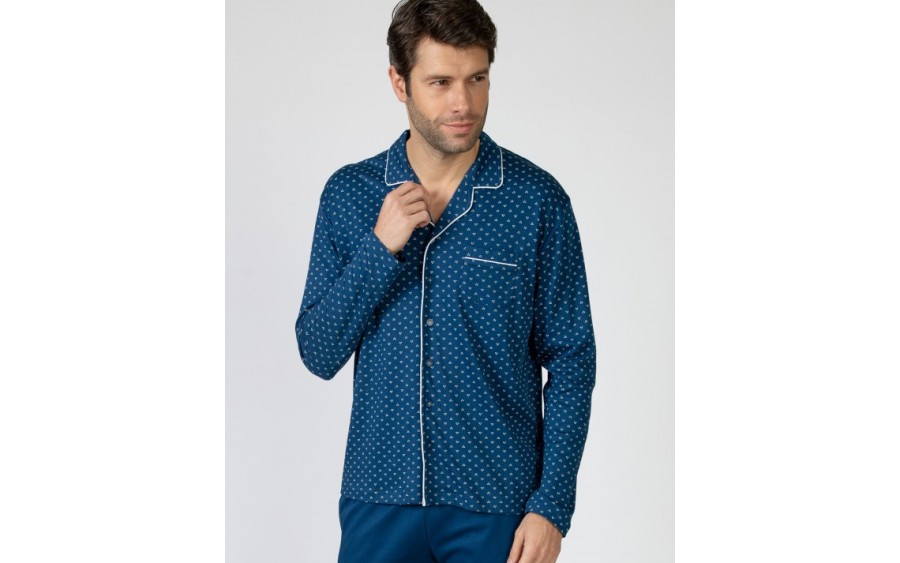 Piżama męska rozm. XXL P751310 B11 Navy Blue