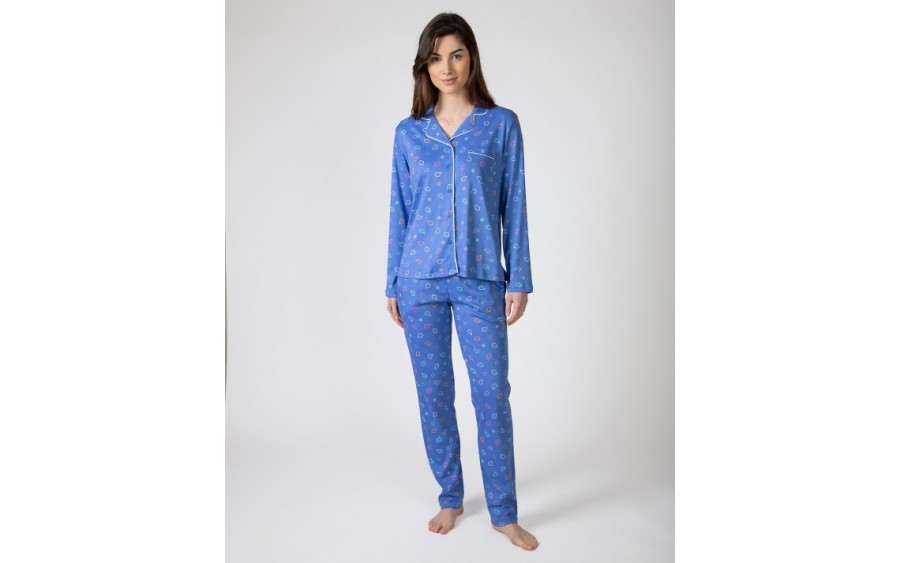 Piżama damska rozm. XL P751214 T04 Blue