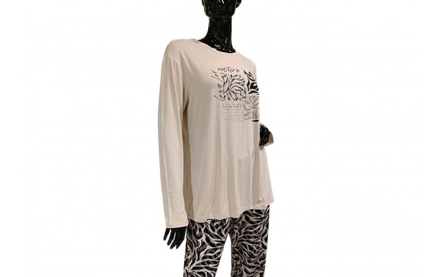 Piżama damska rozm. L P751282 Dark Beige