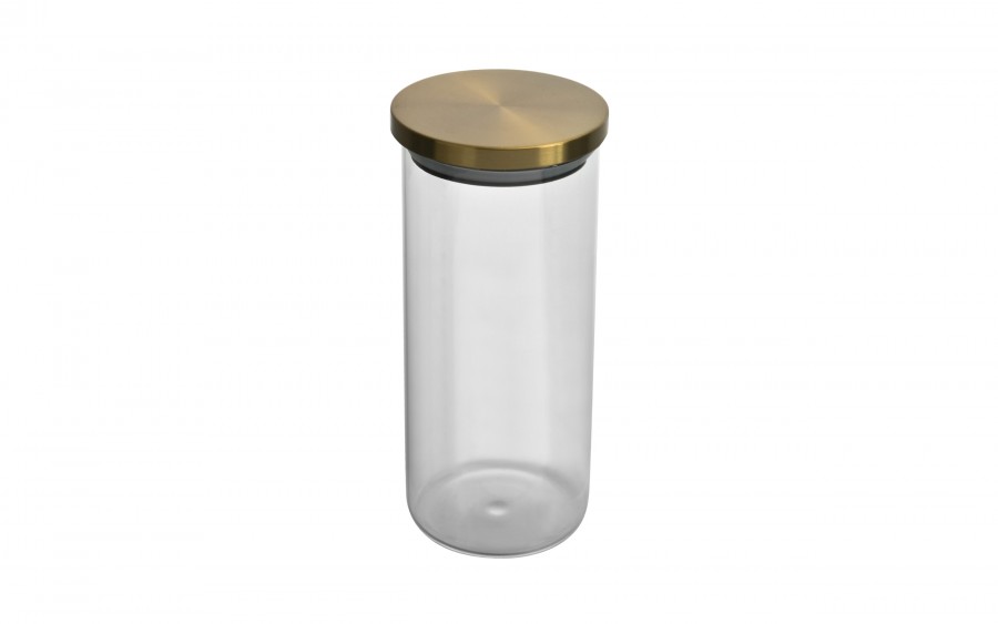 Słoik szklany 1200 ml Złota nakrętka 467395