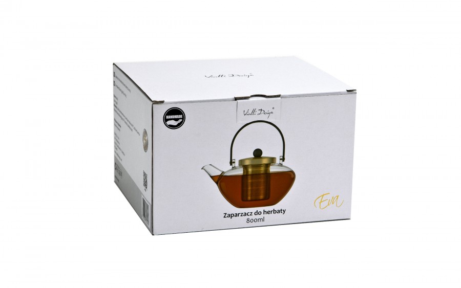 Zaparzacz do herbaty 800 ml złoty Eva