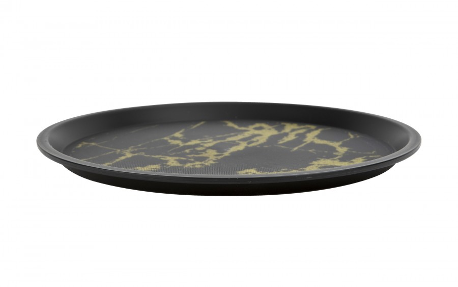 Taca plastikowa antypoślizgowa 36 cm wz. Marmur