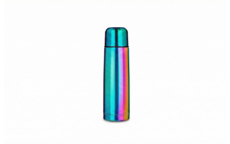 Termos Banquet Avanza 0,5 l Rainbow, stal nierdzewna, korek automatyczny, kubek w zakrętce