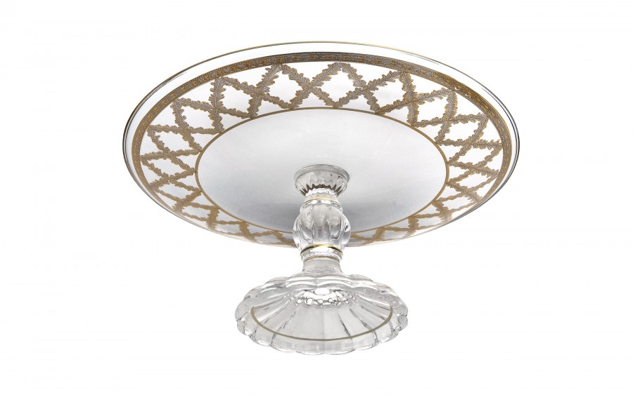Kryształowa patera Picadelli FT-PL28 28 cm Combi Glass złota