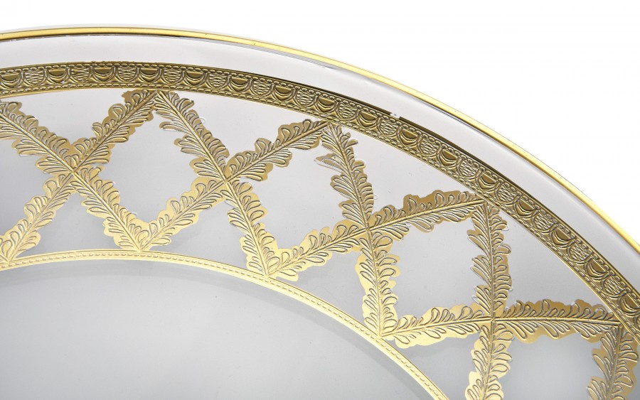 Kryształowa patera Picadelli FT-PL28 28 cm Combi Glass złota