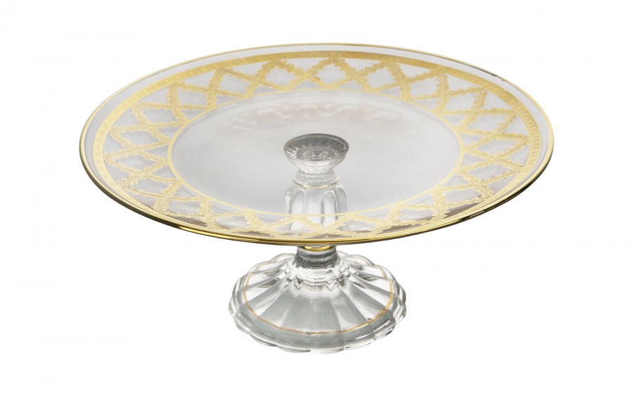 Kryształowa patera Picadelli FT-PL28 28 cm Combi Glass złota