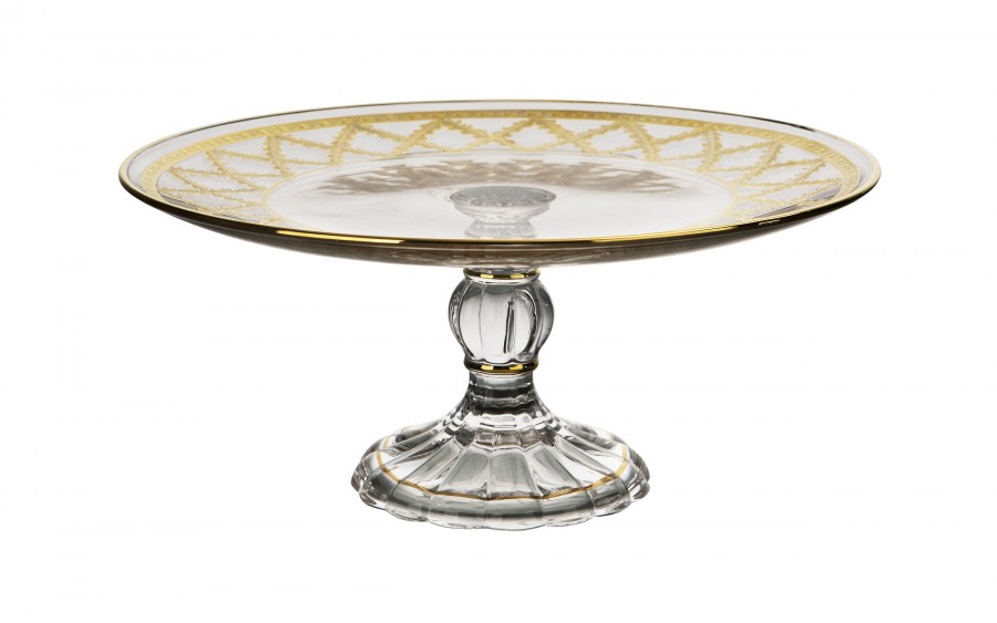 Kryształowa patera Picadelli FT-PL28 28 cm Combi Glass złota