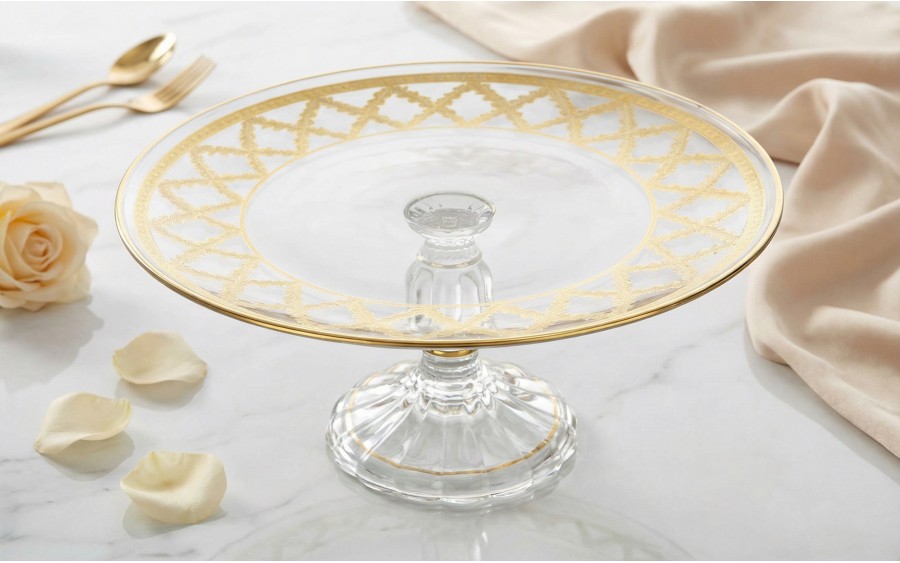 Kryształowa patera Picadelli FT-PL28 28 cm Combi Glass złota