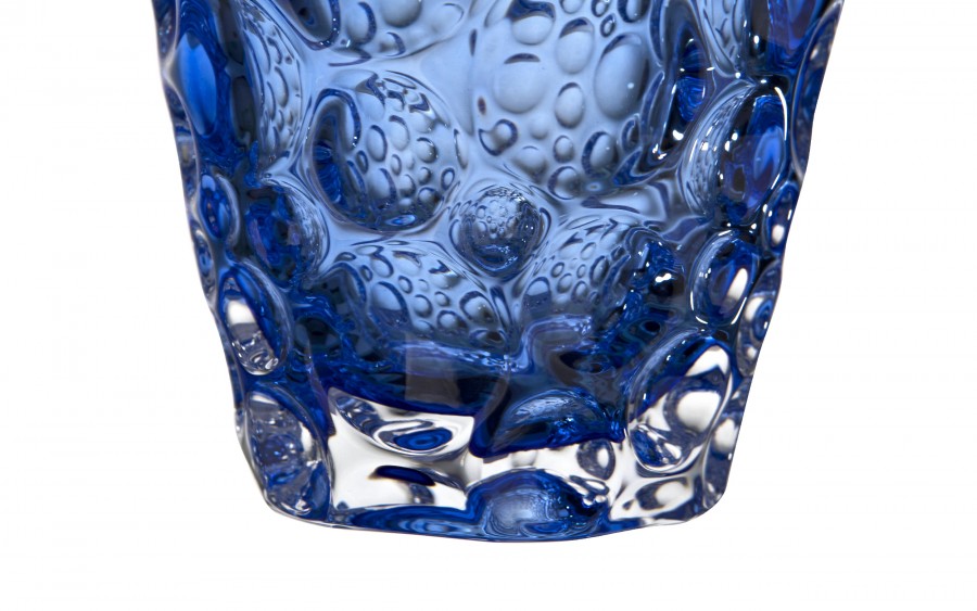 Wazon kryształowy Lisboa Ombre Blue 35 cm Bohemia Jihlava