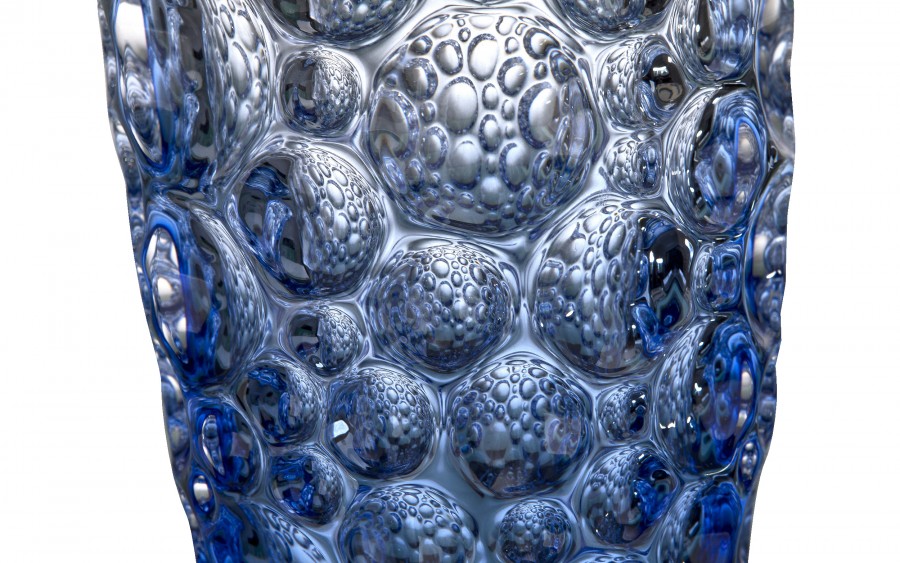 Wazon kryształowy Lisboa Ombre Blue 35 cm Bohemia Jihlava