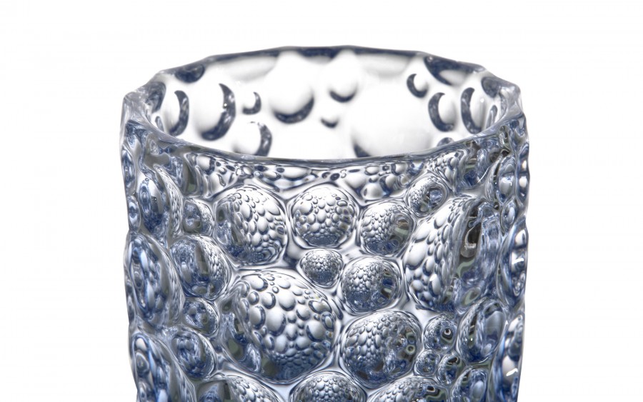 Wazon kryształowy Lisboa Ombre Blue 35 cm Bohemia Jihlava