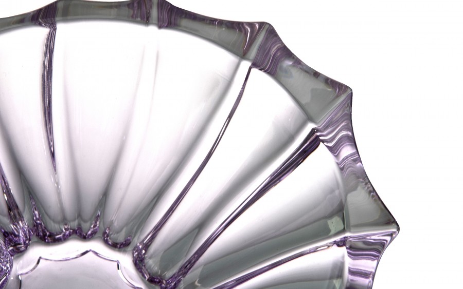 Misa kryształowa 22 cm Plantica Amethyst Bohemia