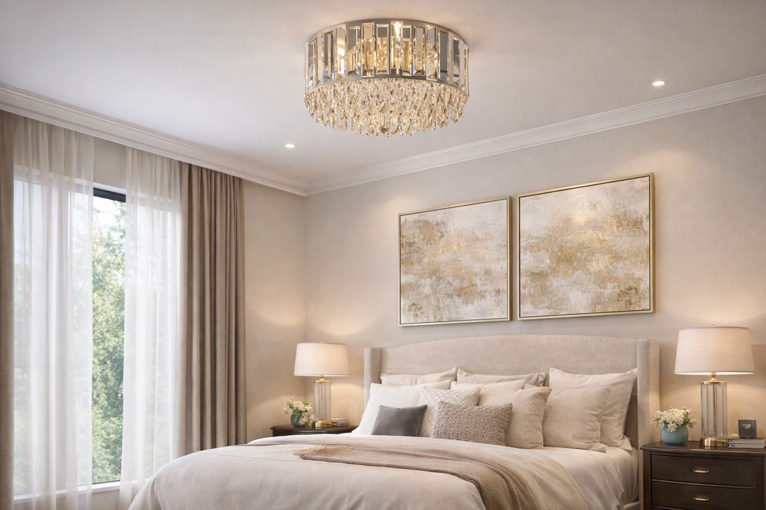Lampa wisząca kryształowa Golden Frost 60253/8