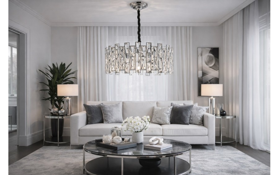 Lampa wisząca kryształowa Jewel Chrome 60215/6