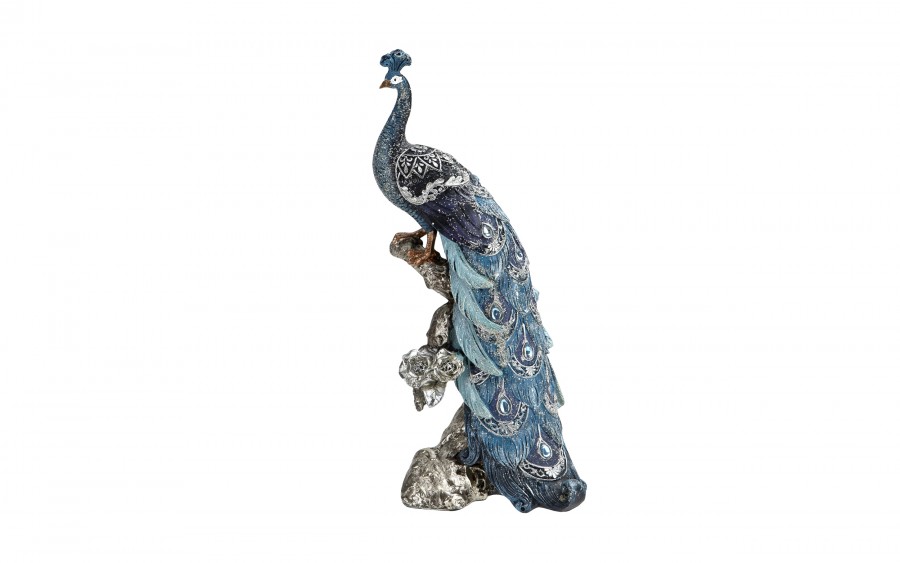 Figurka dekoracyjna Paw 29 cm niebieski 164728