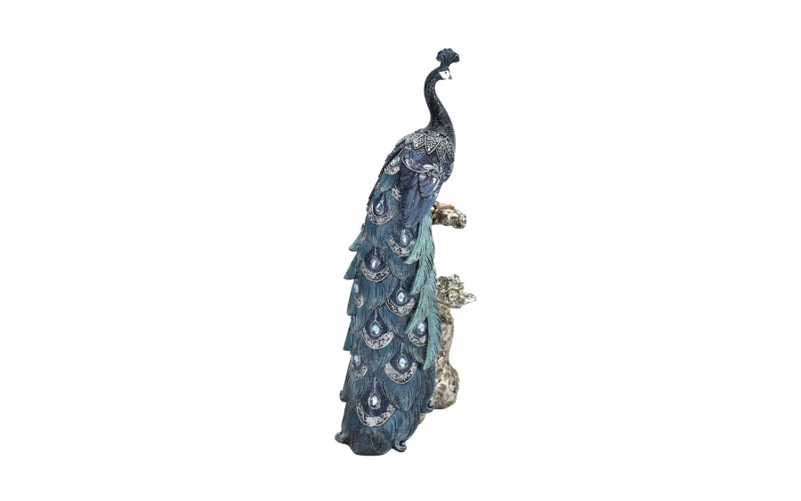 Figurka dekoracyjna Paw 40 cm niebieski 164730
