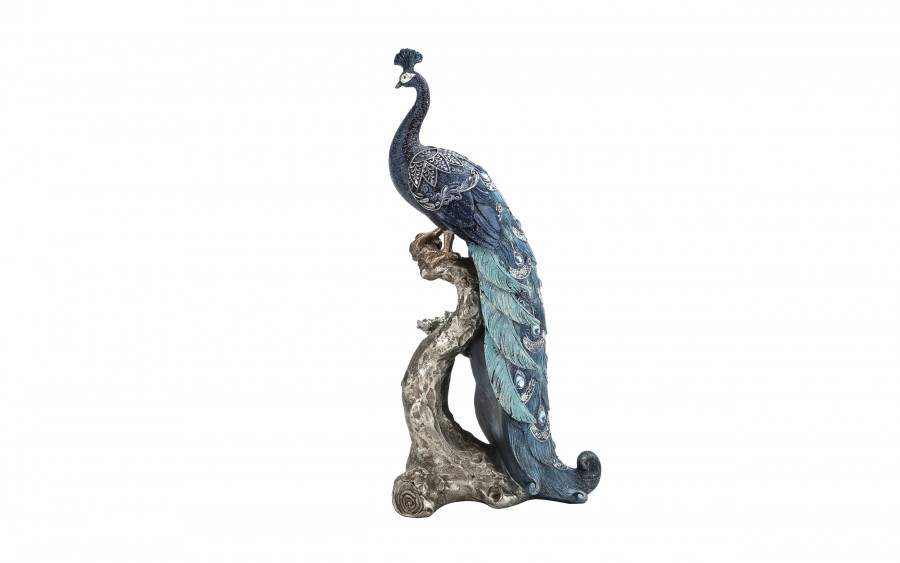 Figurka dekoracyjna Paw 40 cm niebieski 164730