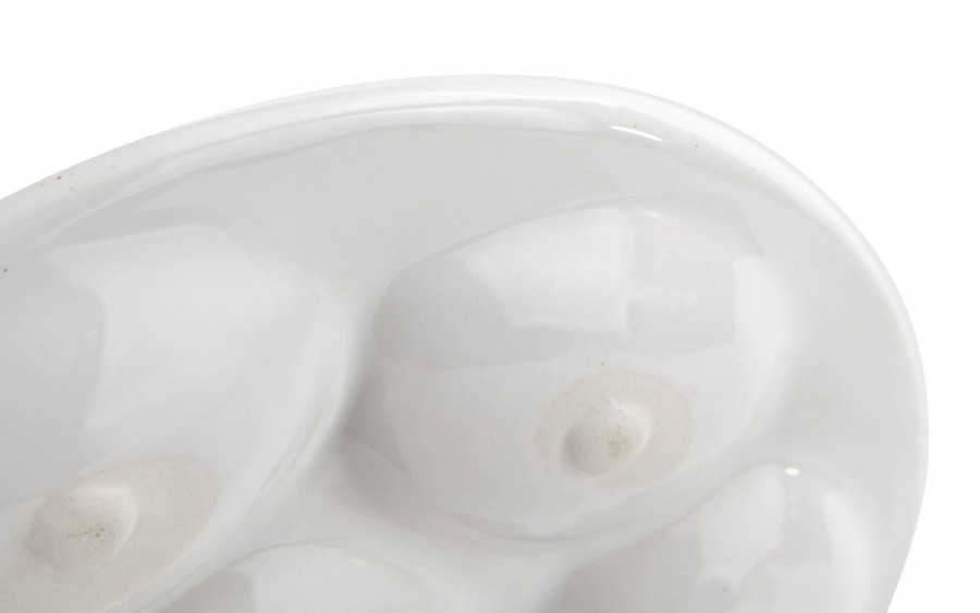 Talerz na Jajka ze Złotym Zajączkiem Ewax 18,5 cm | Wielkanoc
