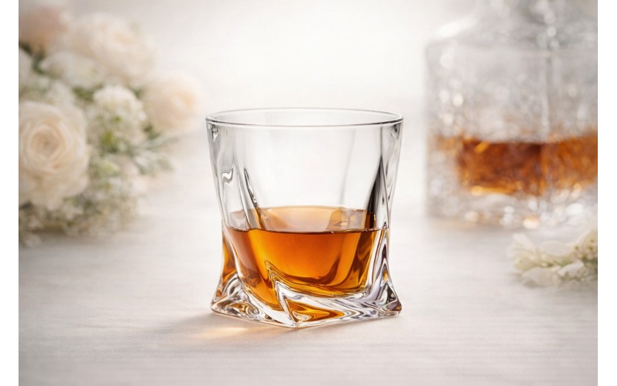 Szklanka do whisky Quadro 340 ml Bohemia szkło kryształowe