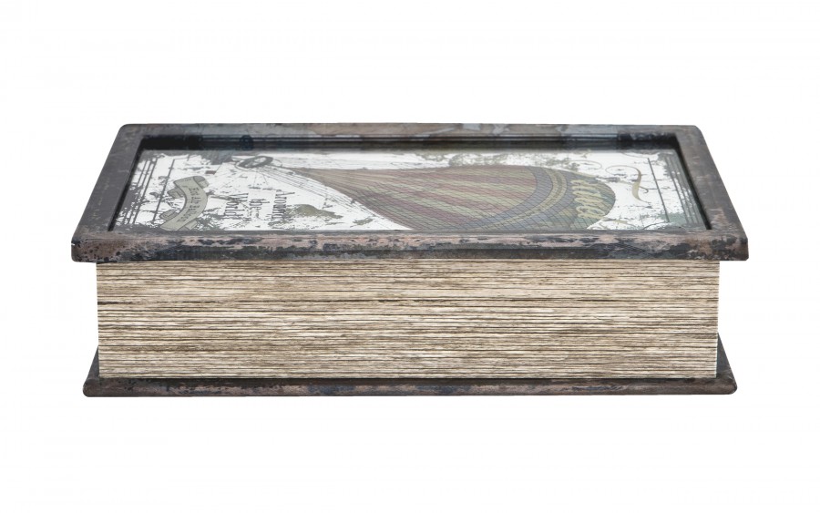 Pudełko ozdobne Travel imitacja książki 27 x 18 x 7 cm Dekor-Pap