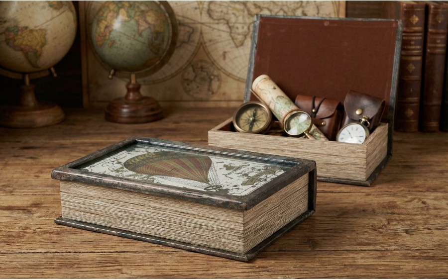Pudełko ozdobne Travel imitacja książki 27 x 18 x 7 cm Dekor-Pap